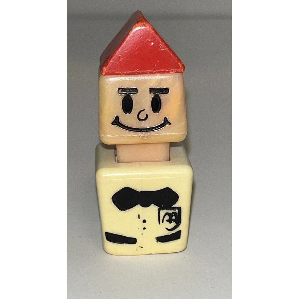 Vintage Little People McDonald's Restaurant Worker Figure Server Clerk Red Hat